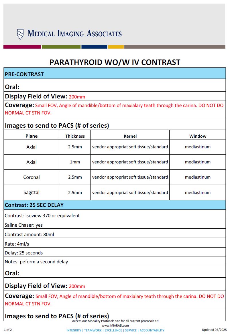 CT Parathyroid 05-2025